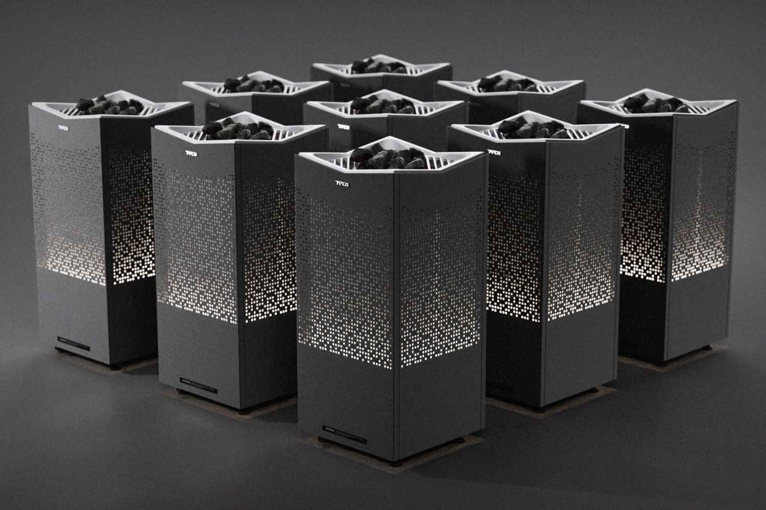 The Majestic Sauna Heater Crown from Tylö