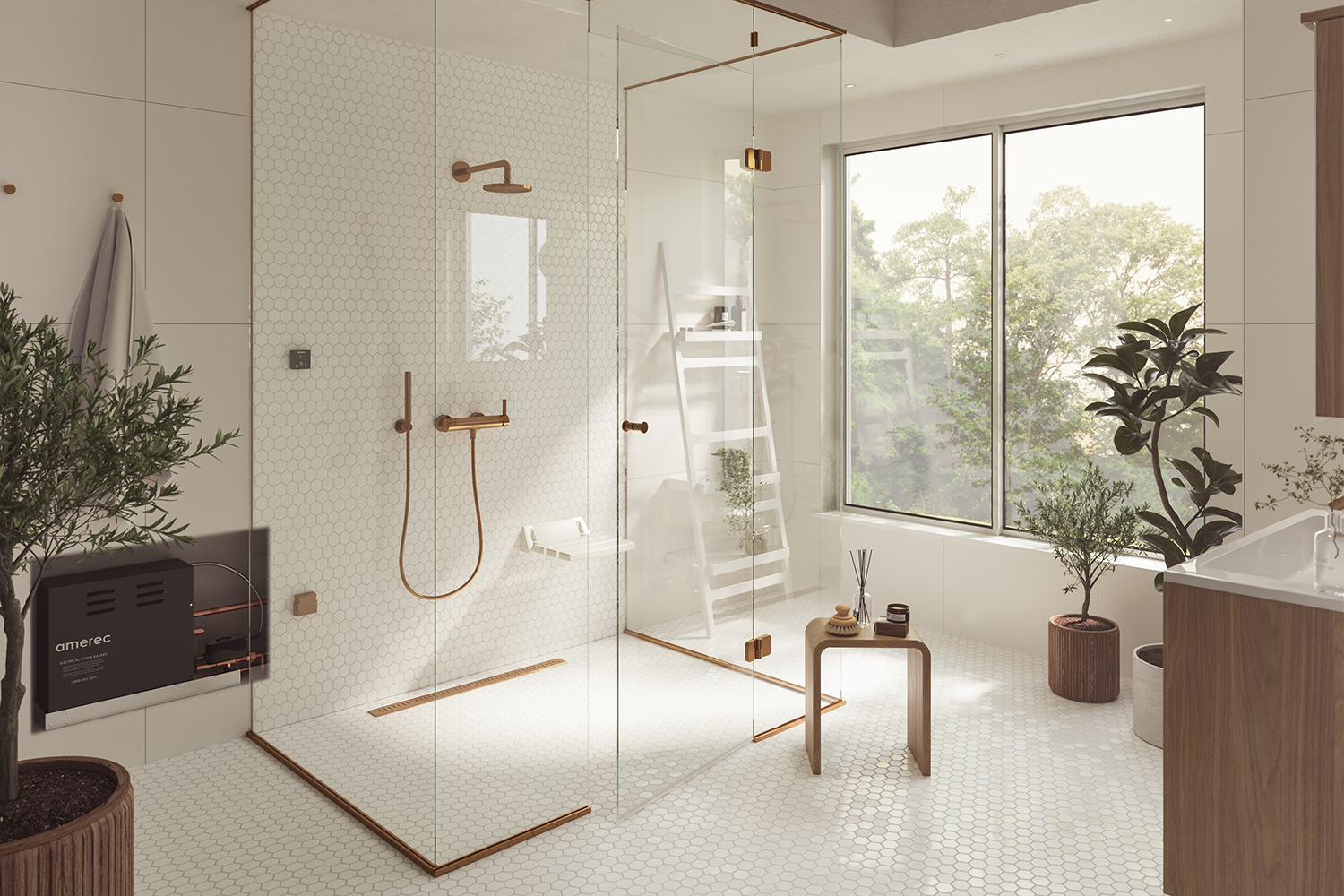 Amerec Steam Shower - White