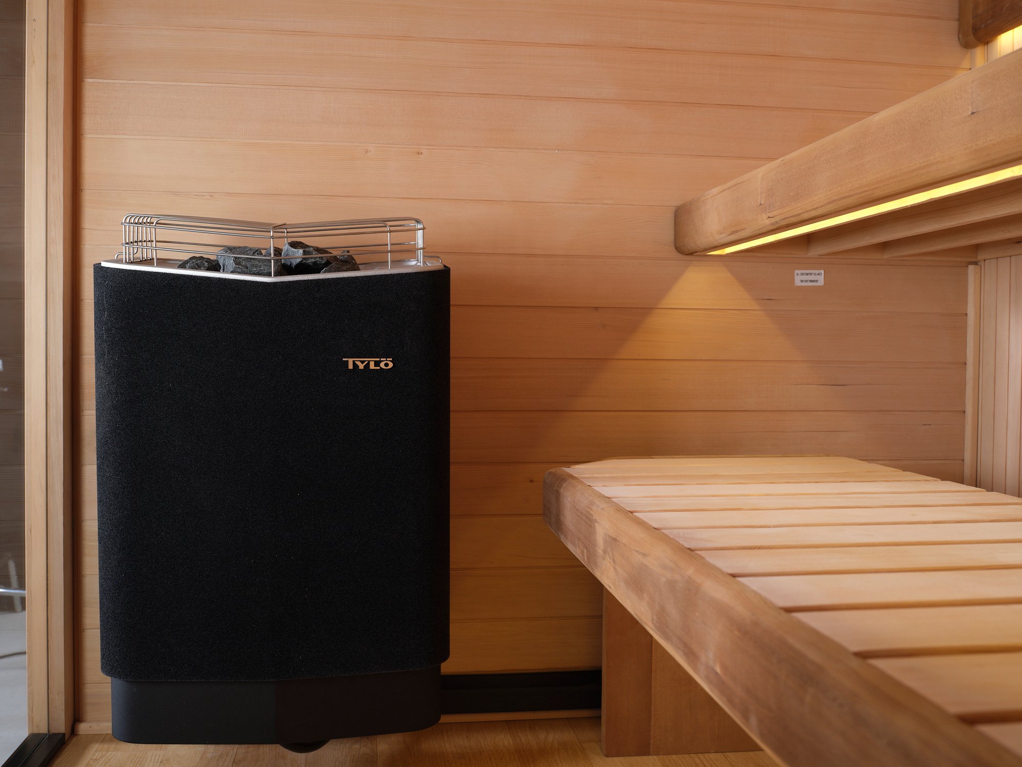 Image a of a heater in a sauna